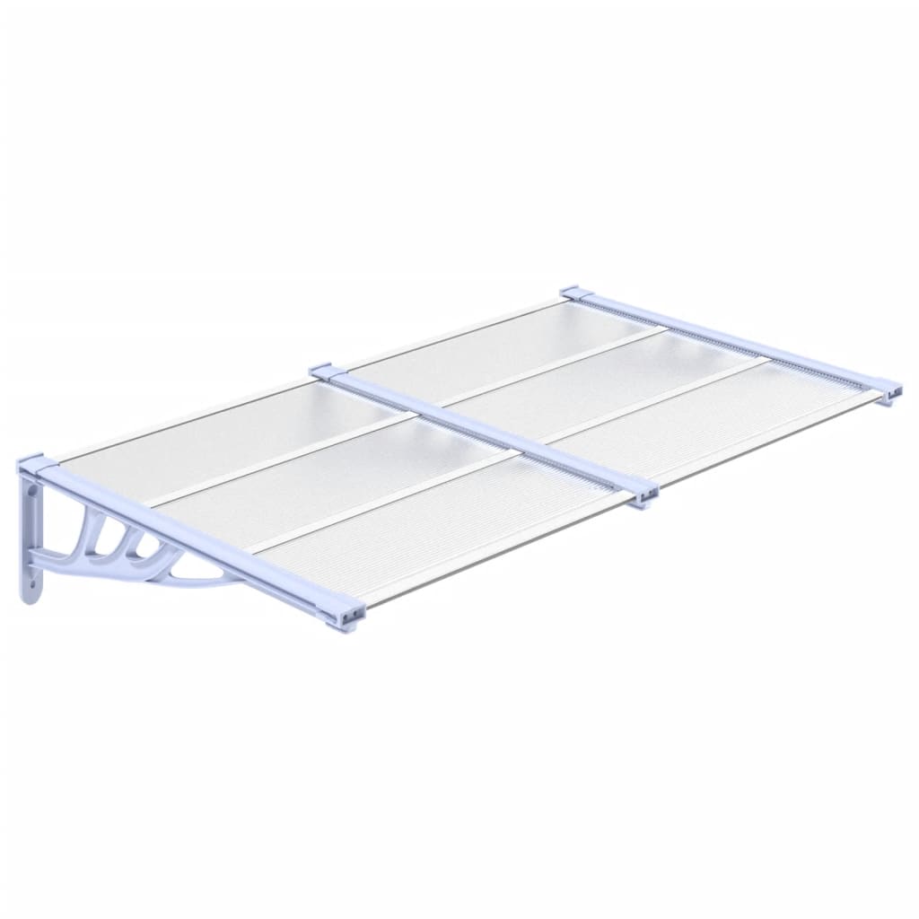 Deurluifel 152,5X90 Cm Polycarbonaat Grijs En Transparant