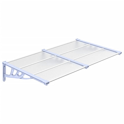 Deurluifel 152,5X90 Cm Polycarbonaat Grijs En Transparant