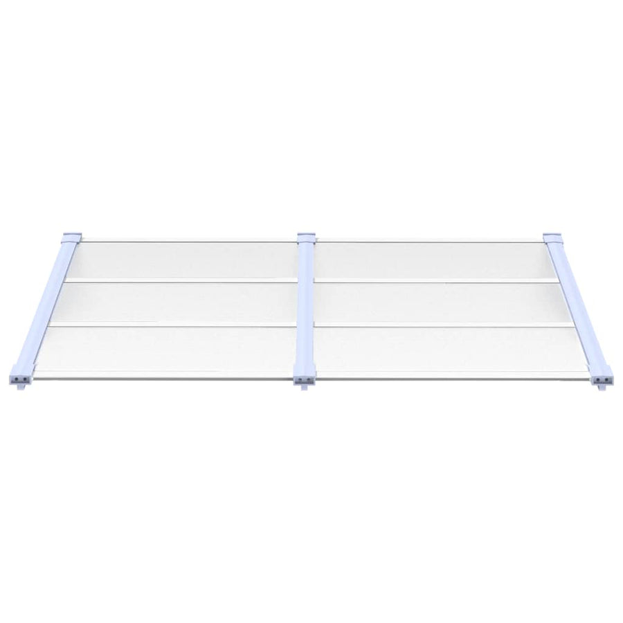 Deurluifel 152,5X90 Cm Polycarbonaat Grijs En Transparant