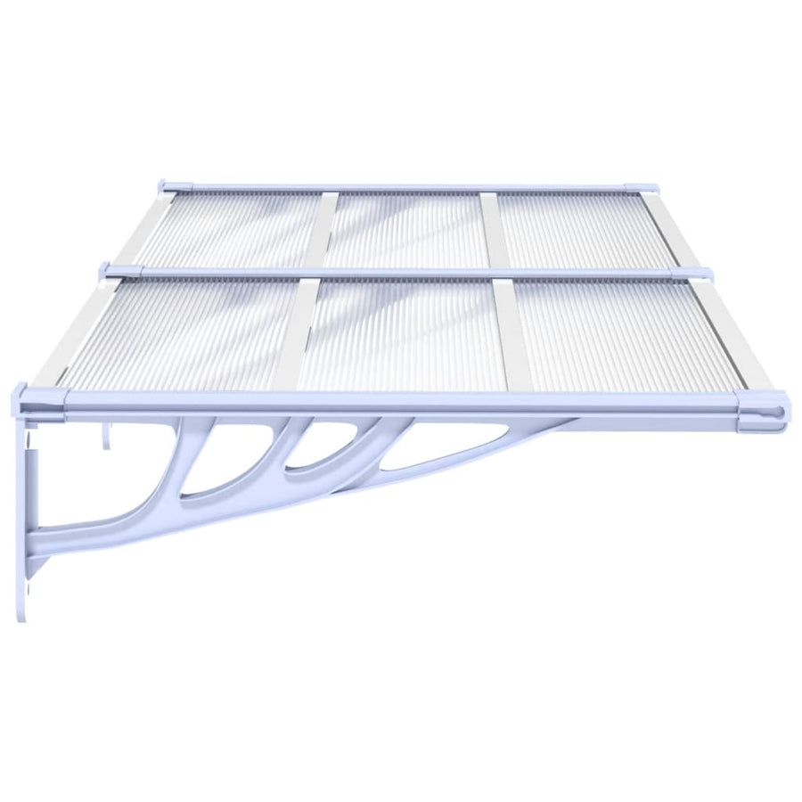 Deurluifel 152,5X90 Cm Polycarbonaat Grijs En Transparant