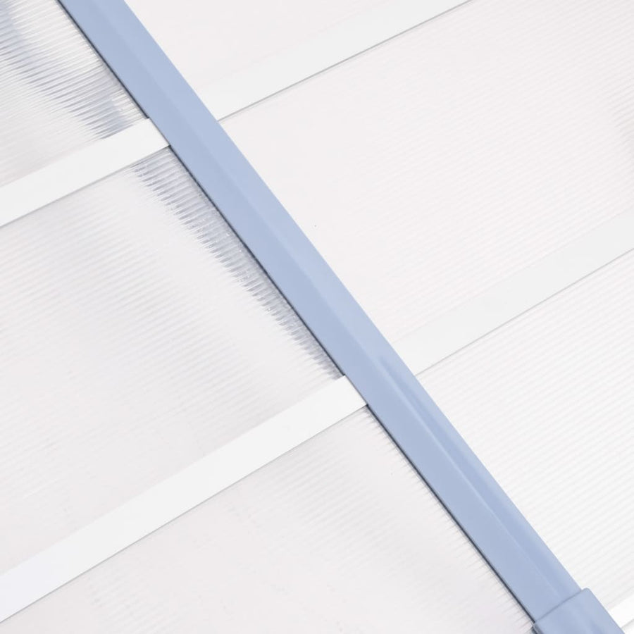 Deurluifel 152,5X90 Cm Polycarbonaat Grijs En Transparant