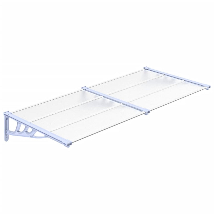 Deurluifel 199X90 Cm Polycarbonaat Grijs En Transparant