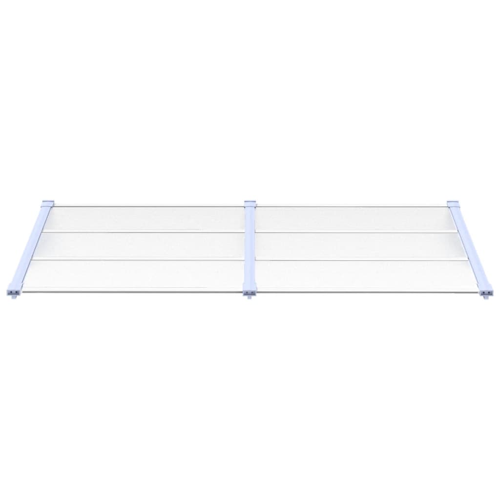 Deurluifel 199X90 Cm Polycarbonaat Grijs En Transparant