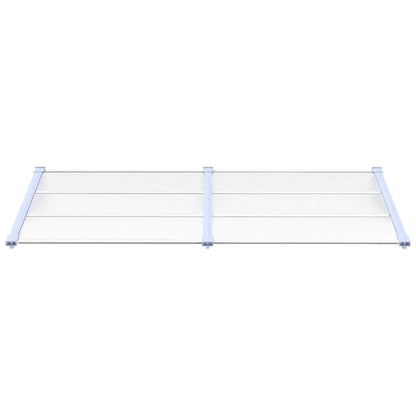 Deurluifel 199X90 Cm Polycarbonaat Grijs En Transparant