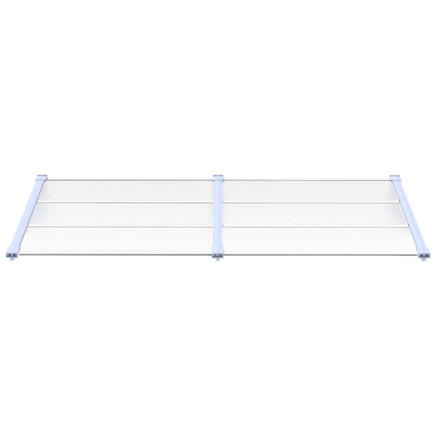 Deurluifel 199X90 Cm Polycarbonaat Grijs En Transparant