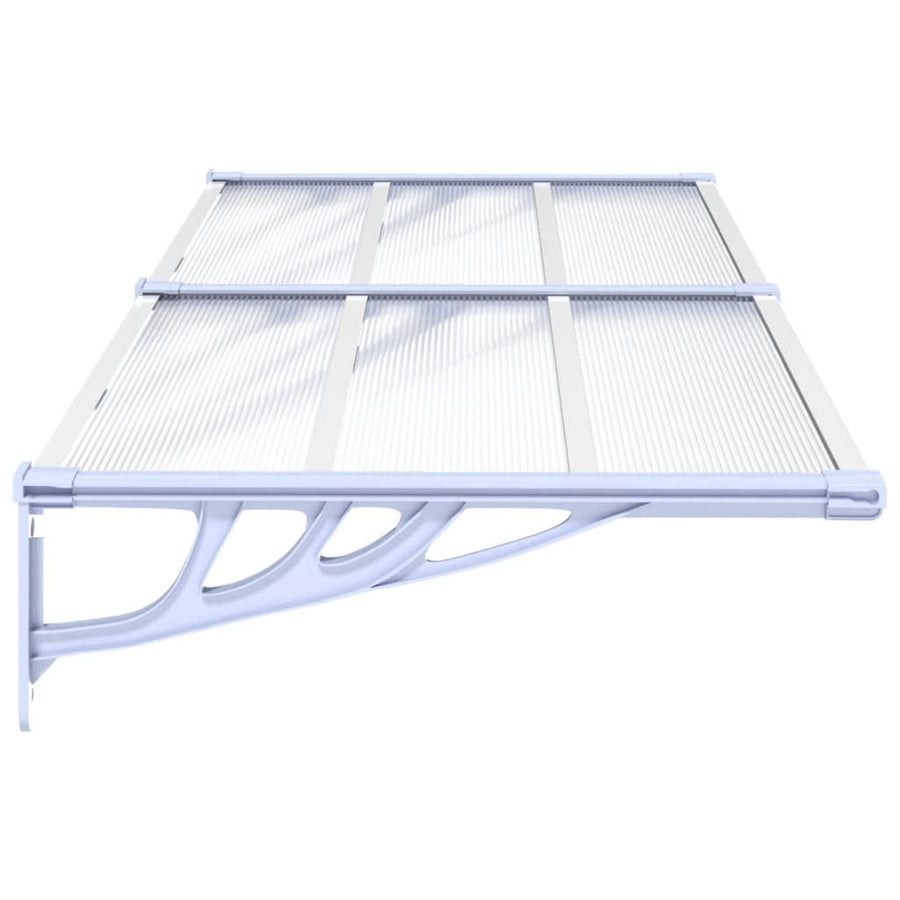 Deurluifel 199X90 Cm Polycarbonaat Grijs En Transparant