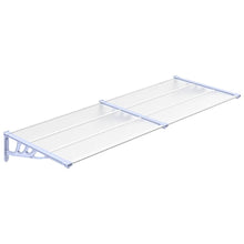 Deurluifel 239X90 Cm Polycarbonaat Grijs En Transparant