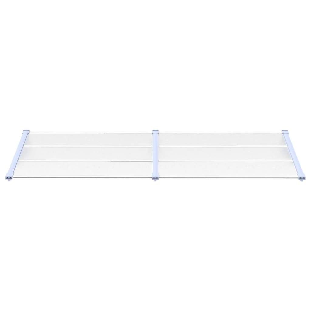 Deurluifel 239X90 Cm Polycarbonaat Grijs En Transparant