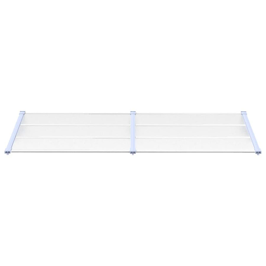 Deurluifel 239X90 Cm Polycarbonaat Grijs En Transparant