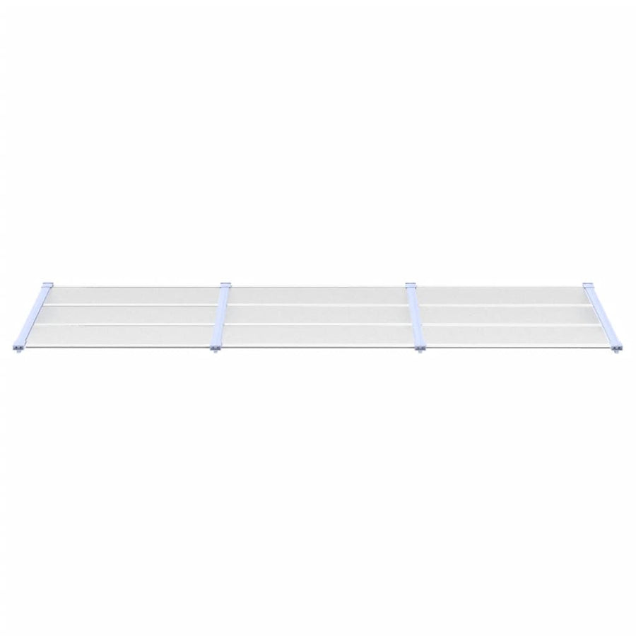 Deurluifel 297,5X90 Cm Polycarbonaat Grijs En Transparant
