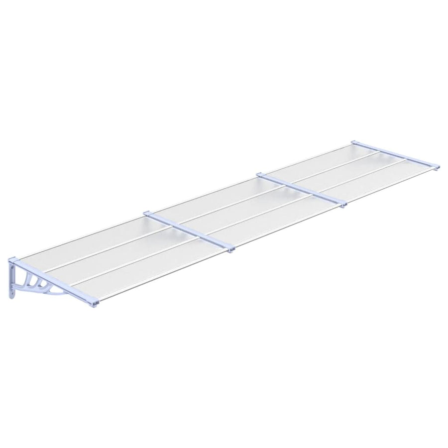 Deurluifel 358,5X90 Cm Polycarbonaat Grijs En Transparant