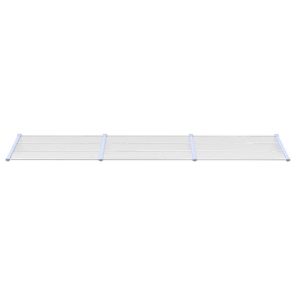 Deurluifel 358,5X90 Cm Polycarbonaat Grijs En Transparant