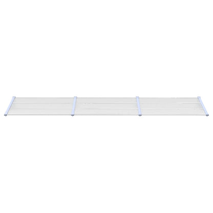 Deurluifel 358,5X90 Cm Polycarbonaat Grijs En Transparant