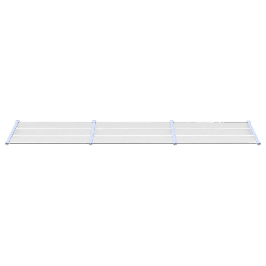 Deurluifel 358,5X90 Cm Polycarbonaat Grijs En Transparant