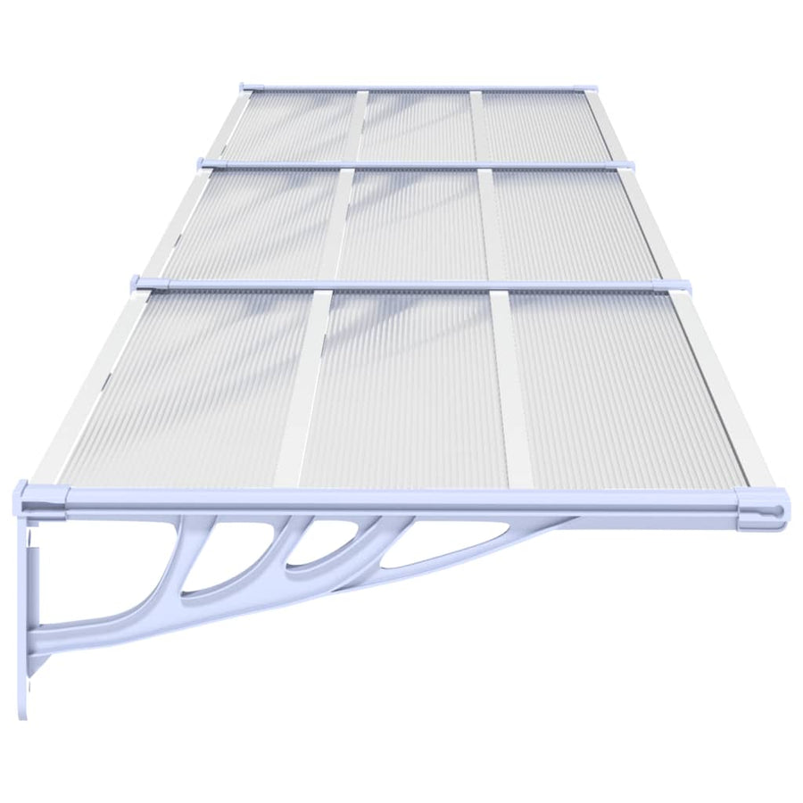 Deurluifel 358,5X90 Cm Polycarbonaat Grijs En Transparant