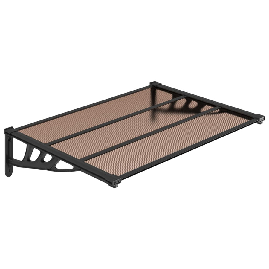 Deurluifel Polycarbonaat Zwart 122 x 90 cm