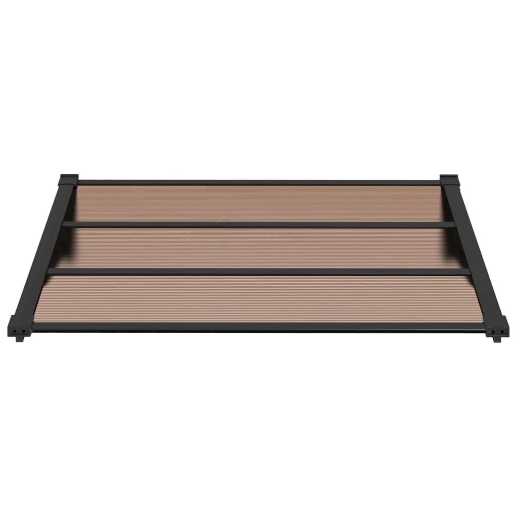 Deurluifel Polycarbonaat Zwart 122 x 90 cm