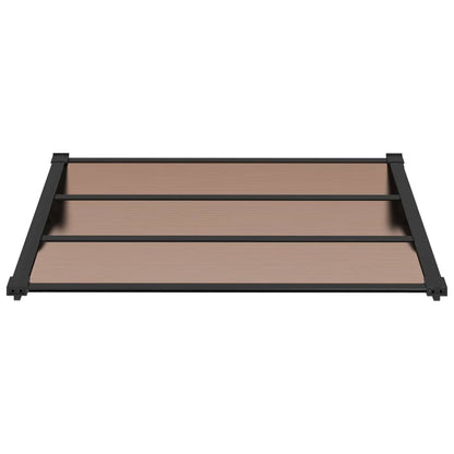Deurluifel Polycarbonaat Zwart 122 x 90 cm