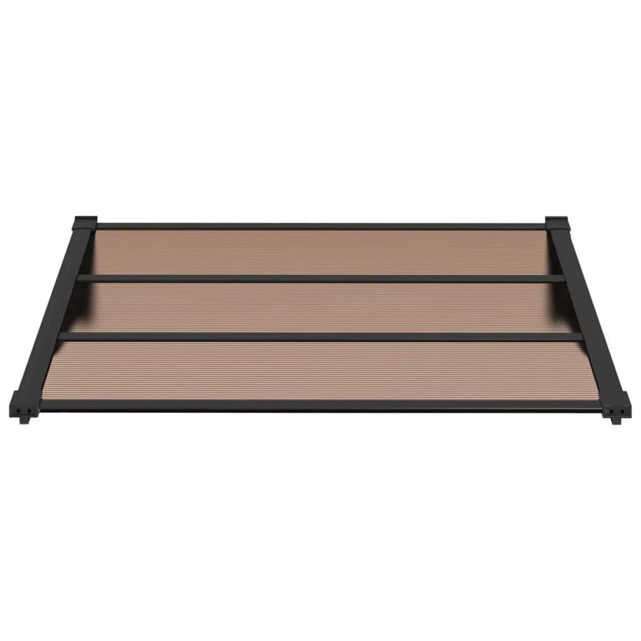 Deurluifel Polycarbonaat Zwart 122 x 90 cm