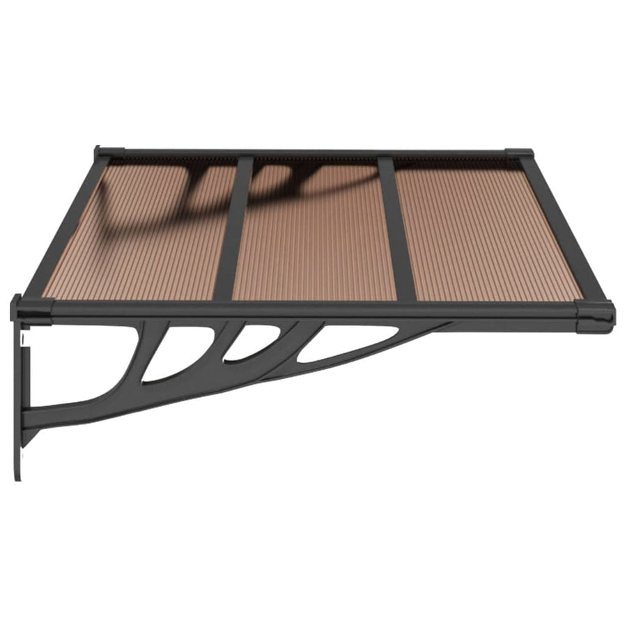 Deurluifel Polycarbonaat Zwart 122 x 90 cm