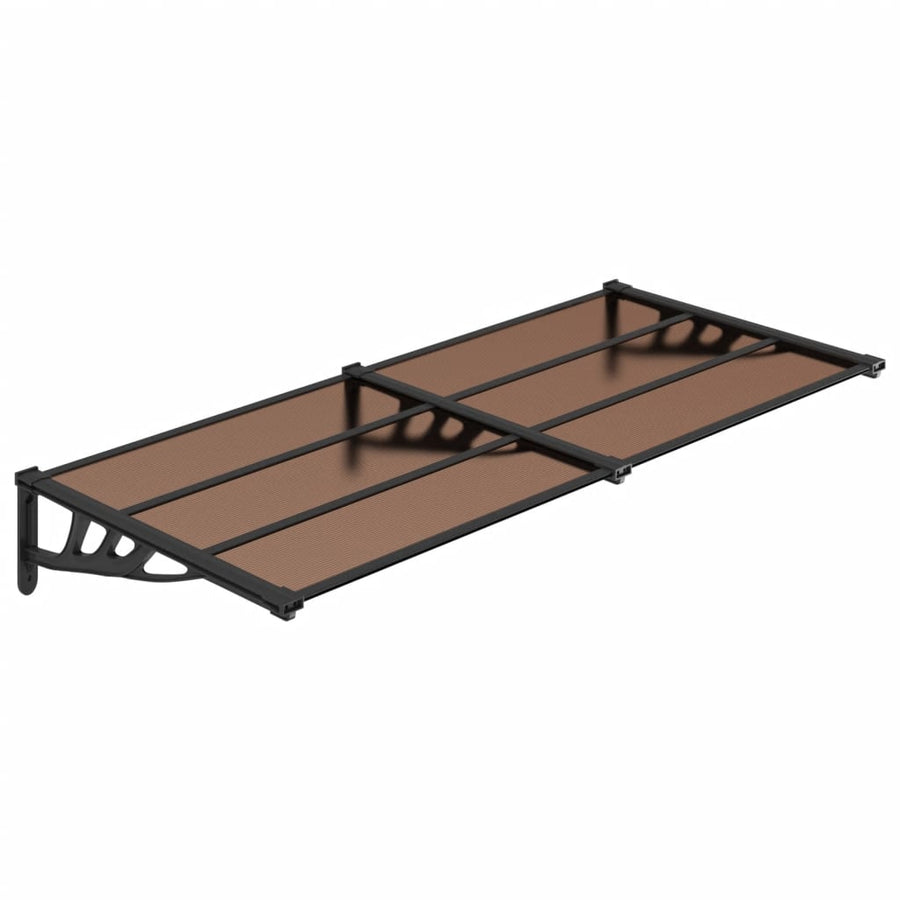 Deurluifel 152,5X90 Cm Polycarbonaat Zwart 152.5 x 90 cm