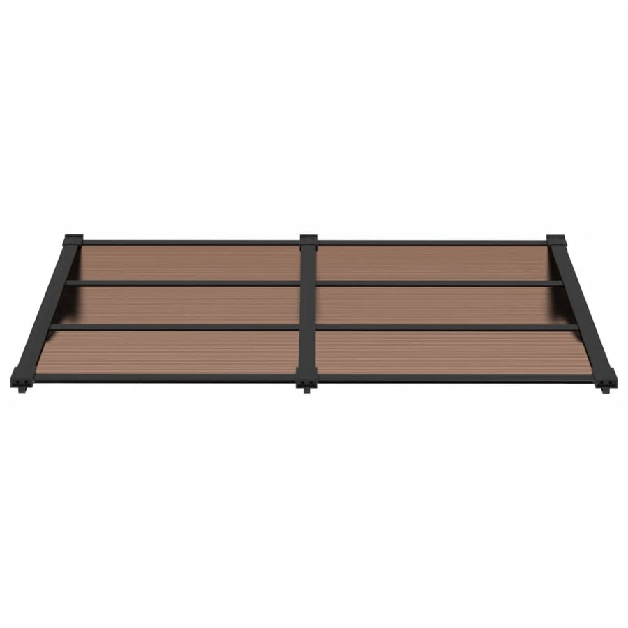 Deurluifel 152,5X90 Cm Polycarbonaat Zwart 152.5 x 90 cm