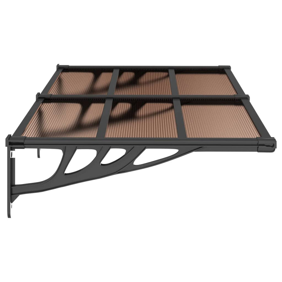 Deurluifel 152,5X90 Cm Polycarbonaat Zwart 152.5 x 90 cm