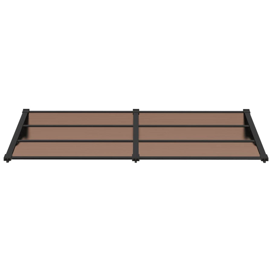 Deurluifel Polycarbonaat Zwart 199 x 90 cm