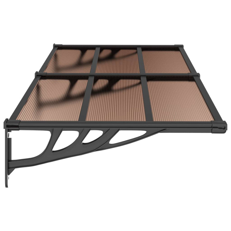 Deurluifel Polycarbonaat Zwart 199 x 90 cm