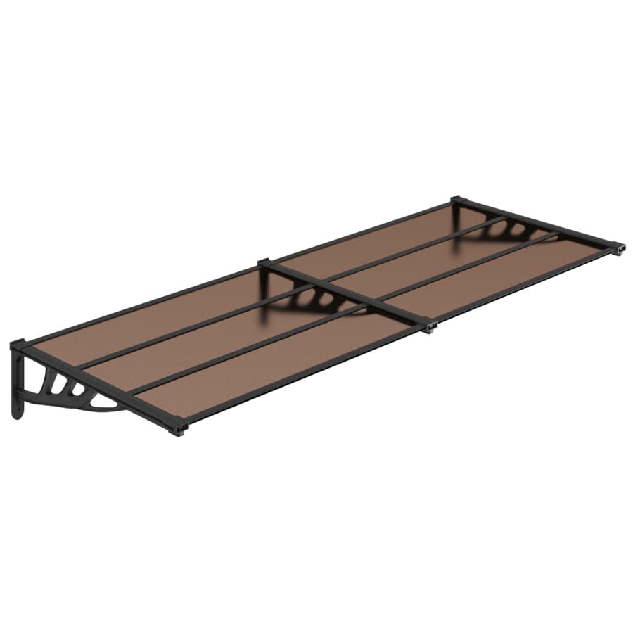 Deurluifel Polycarbonaat Zwart 239 x 90 cm