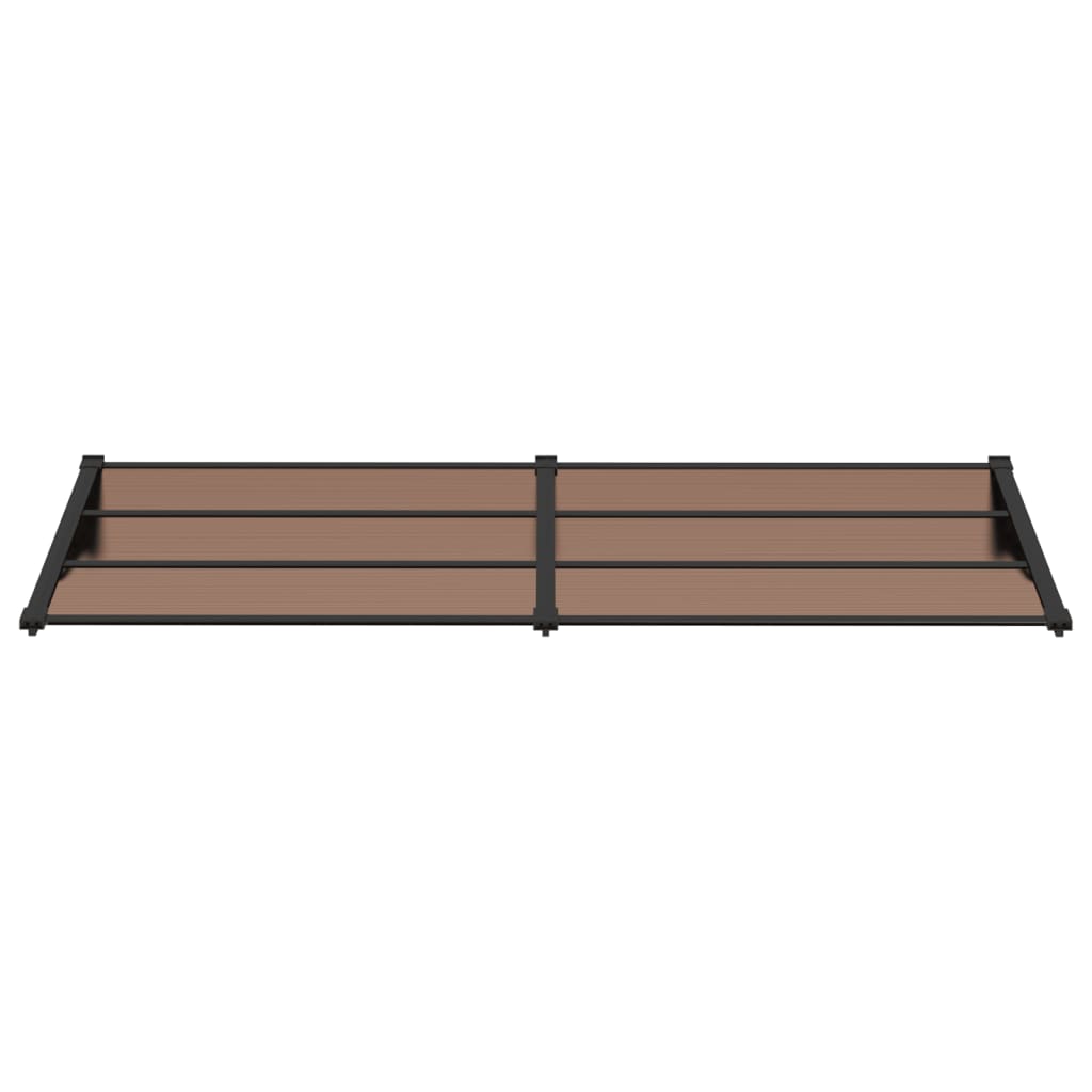 Deurluifel Polycarbonaat Zwart 239 x 90 cm