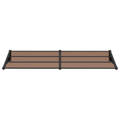 Deurluifel Polycarbonaat Zwart 239 x 90 cm
