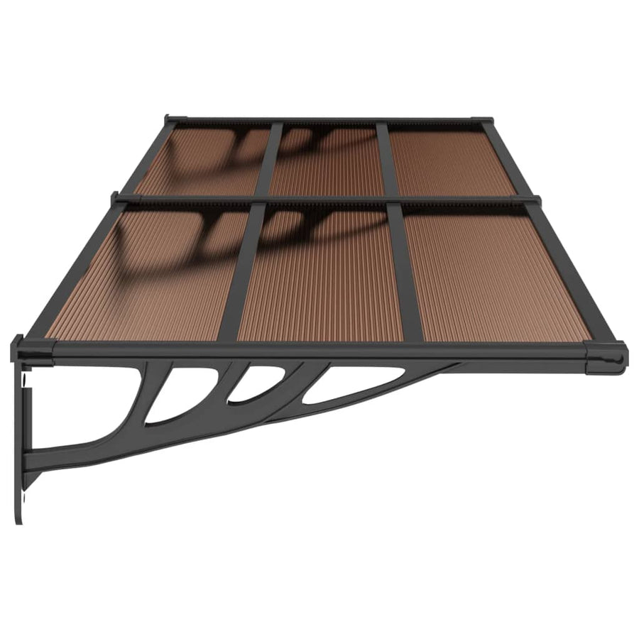 Deurluifel Polycarbonaat Zwart 239 x 90 cm