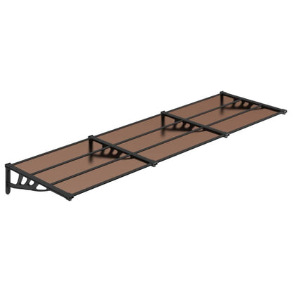 Deurluifel 297,5X90 Cm Polycarbonaat Zwart 297.5 x 90 cm