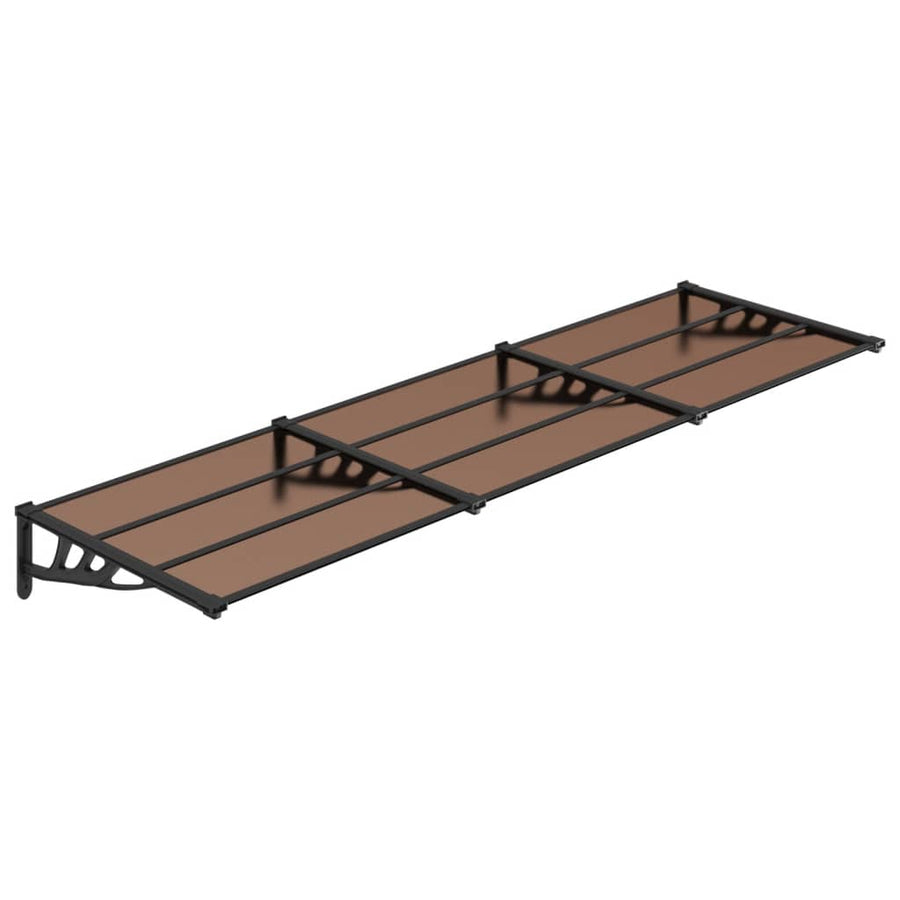Deurluifel 297,5X90 Cm Polycarbonaat Zwart 297.5 x 90 cm