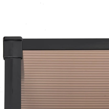 Deurluifel 297,5X90 Cm Polycarbonaat Zwart 297.5 x 90 cm