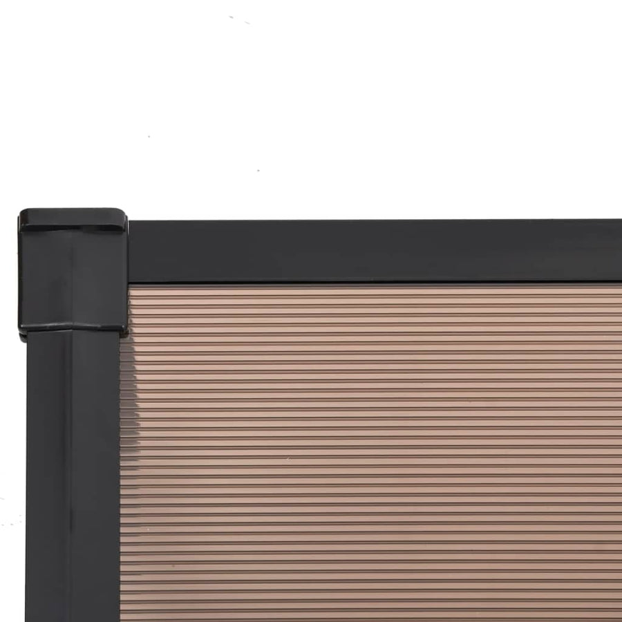 Deurluifel 297,5X90 Cm Polycarbonaat Zwart 297.5 x 90 cm