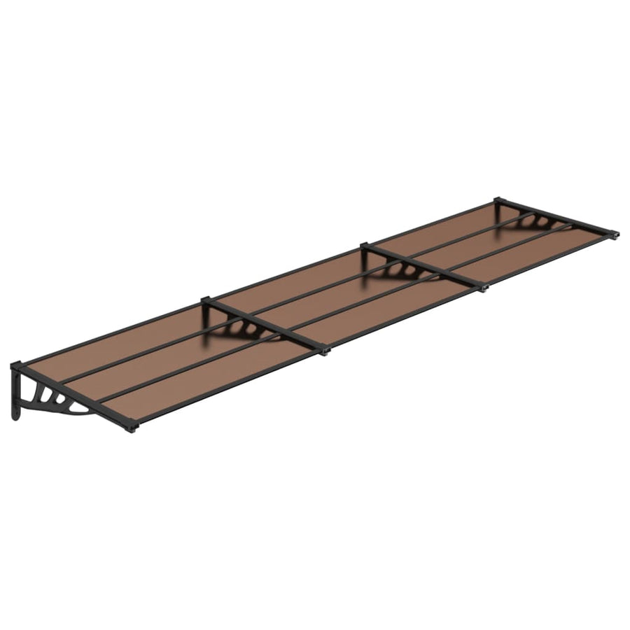 Deurluifel 358,5X90 Cm Polycarbonaat Zwart 358.5 x 90 cm