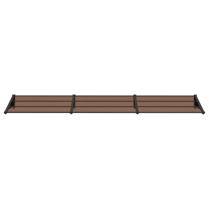 Deurluifel 358,5X90 Cm Polycarbonaat Zwart 358.5 x 90 cm