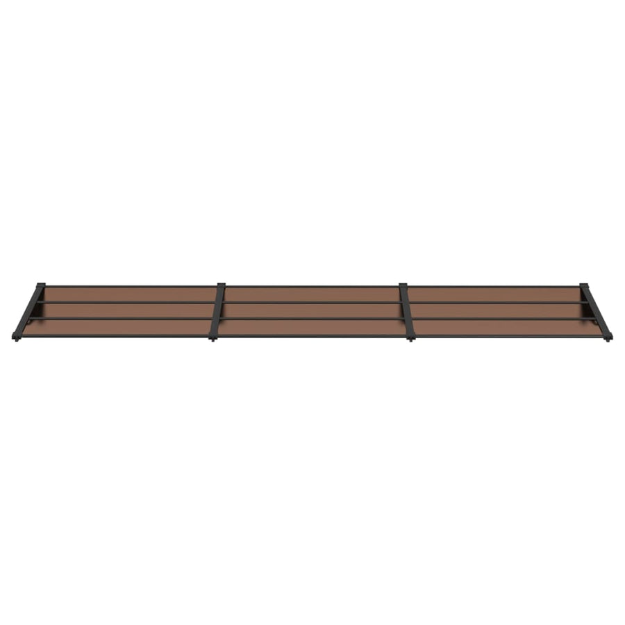 Deurluifel 358,5X90 Cm Polycarbonaat Zwart 358.5 x 90 cm