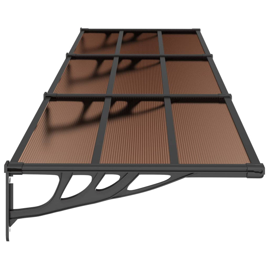 Deurluifel 358,5X90 Cm Polycarbonaat Zwart 358.5 x 90 cm