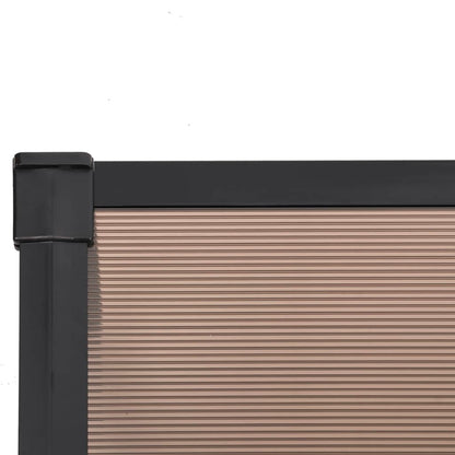 Deurluifel 358,5X90 Cm Polycarbonaat Zwart 358.5 x 90 cm