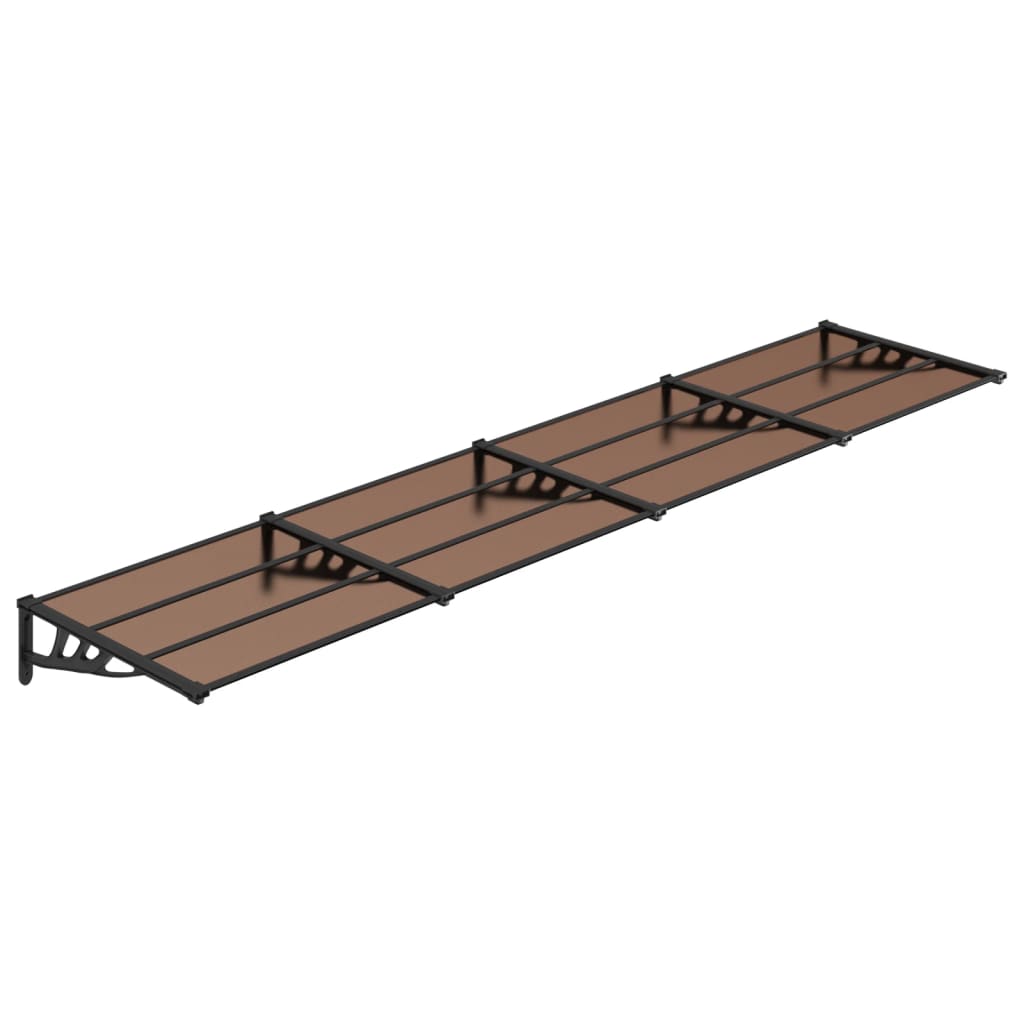 Deurluifel 396x90 cm polycarbonaat zwart 396 x 90 cm