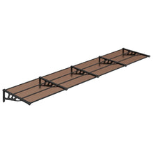 Deurluifel 396x90 cm polycarbonaat zwart 396 x 90 cm
