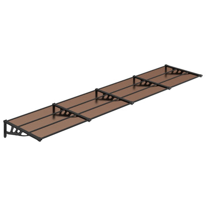 Deurluifel 396x90 cm polycarbonaat zwart 396 x 90 cm