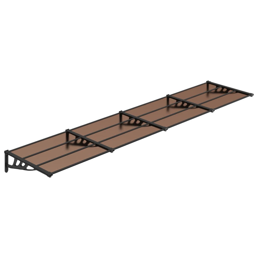 Deurluifel 396x90 cm polycarbonaat zwart 396 x 90 cm