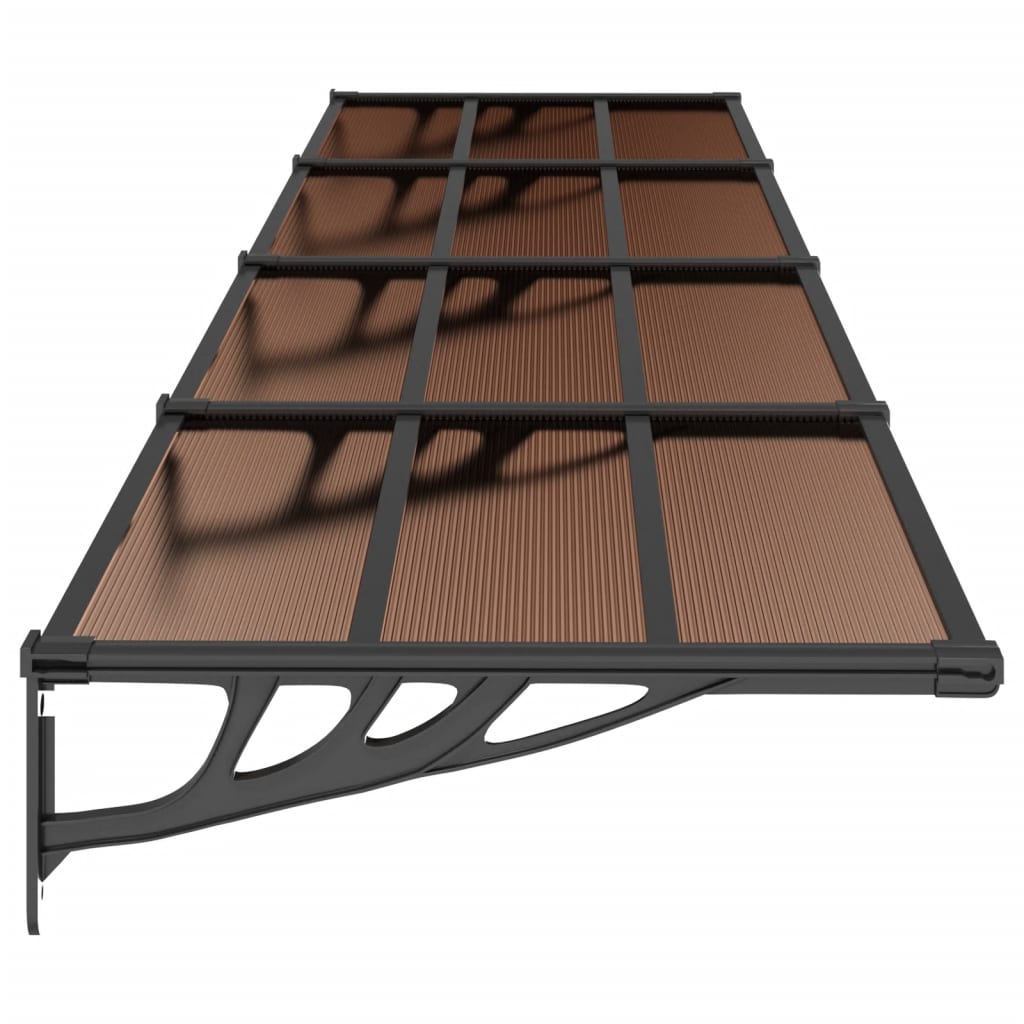 Deurluifel 396x90 cm polycarbonaat zwart 396 x 90 cm