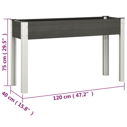Plantenbak Verhoogd Hkc Grijs 120 x 40 x 75 cm