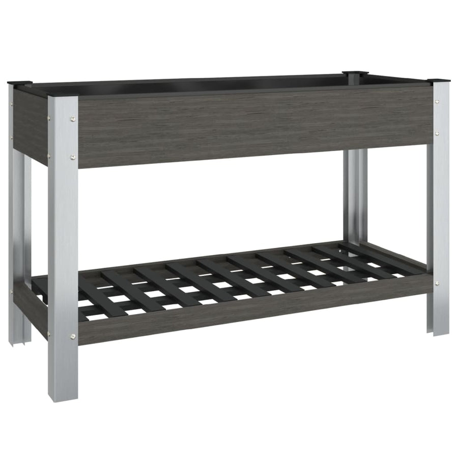 Plantenbak Verhoogd Met Schap Hkc Grijs 120 x 50 x 75 cm