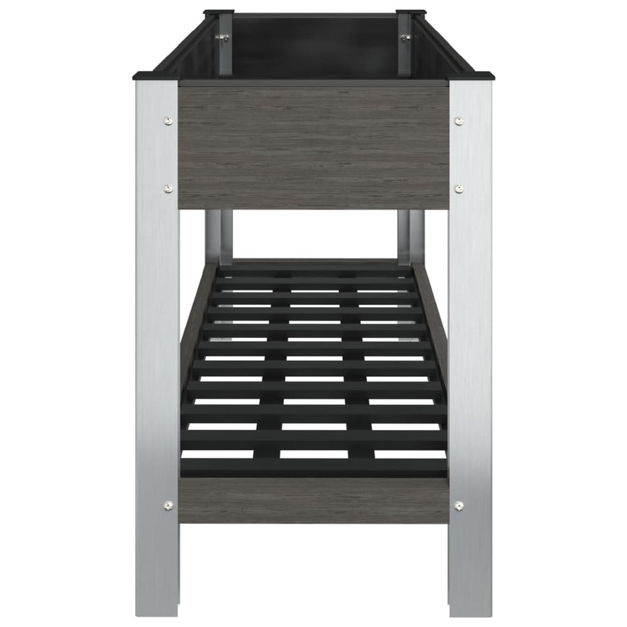 Plantenbak Verhoogd Met Schap Hkc Grijs 120 x 50 x 75 cm